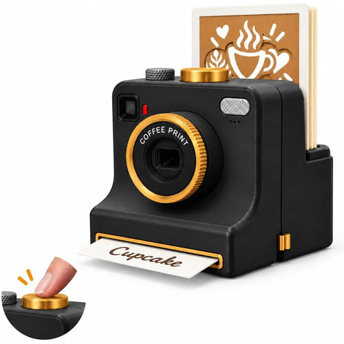 Caffora Coffee Photo Printer + 5 Random Stencil Set