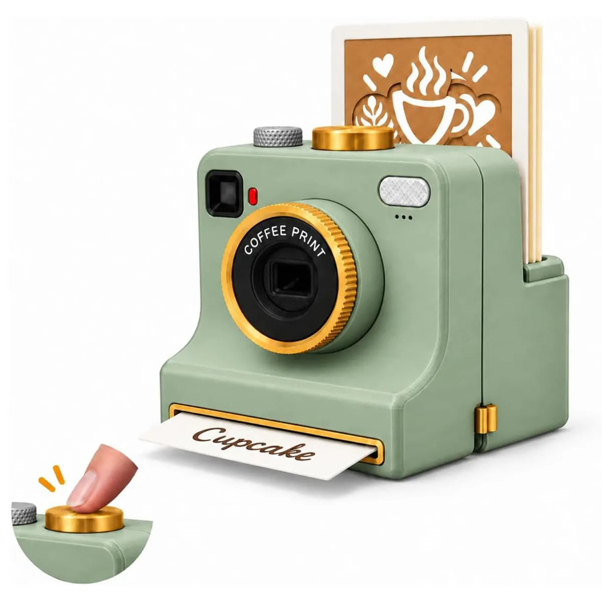 Caffora Coffee Photo Printer + 5 Random Stencil Set
